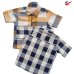 Camisa Manga Curta Tricoline Xadrez BOYMAN-XAD04