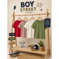 Camiseta Básica texturizada - BOY0TT050