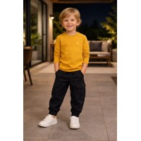 Conjunto Léo Calça Cargo e T-shirt Manga longa - BOY0COJ0L40