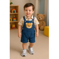 Conjunto Jardineira  - BOY0COJ0L48